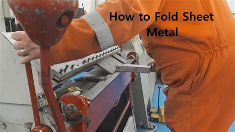 how to fold sheet metal|folding sheet metal at home.